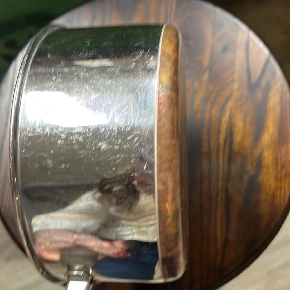 Vintage REVERE WARE 2 Quart Sauce Pan/ NO LID Stainless Steel Copper Bottom.